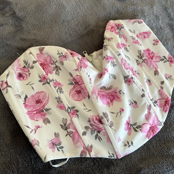 White Fox Boutique Tops - What She Wants Bustier Blush Rose - White Fox Boutique